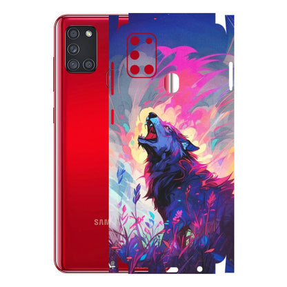 Samsung A/S Series Phone Skins (All Models) - New Wild Wolf Abstract - Matte Finish (M-125) Samsung Galaxy A21S