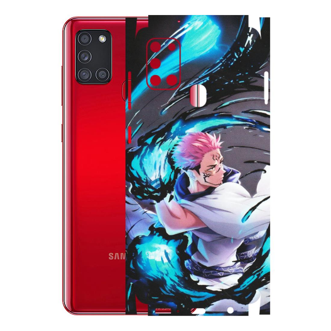 Samsung A/S Series Phone Skins (All Models) - New Jujutsu Kaisen Grey Blue Anime - Matte Finish (M-127) Samsung Galaxy A21S