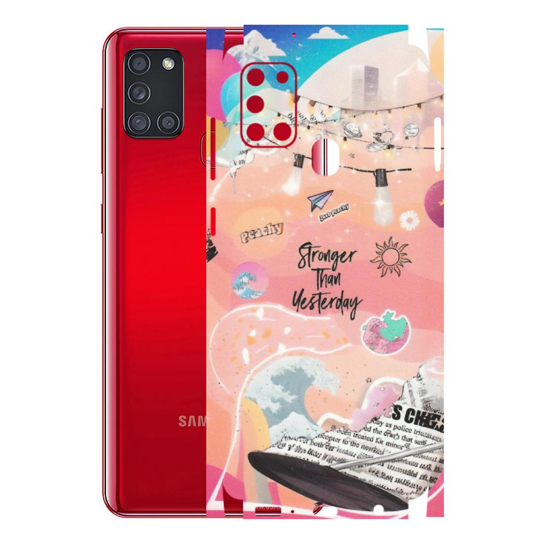 Samsung A/S Series Phone Skins (All Models) - Stronger Then Yesterday - Matte Finish (M-128) Samsung Galaxy A21S