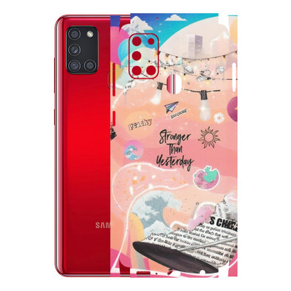 Samsung A/S Series Phone Skins (All Models) - Stronger Then Yesterday - Matte Finish (M-128) Samsung Galaxy A21S