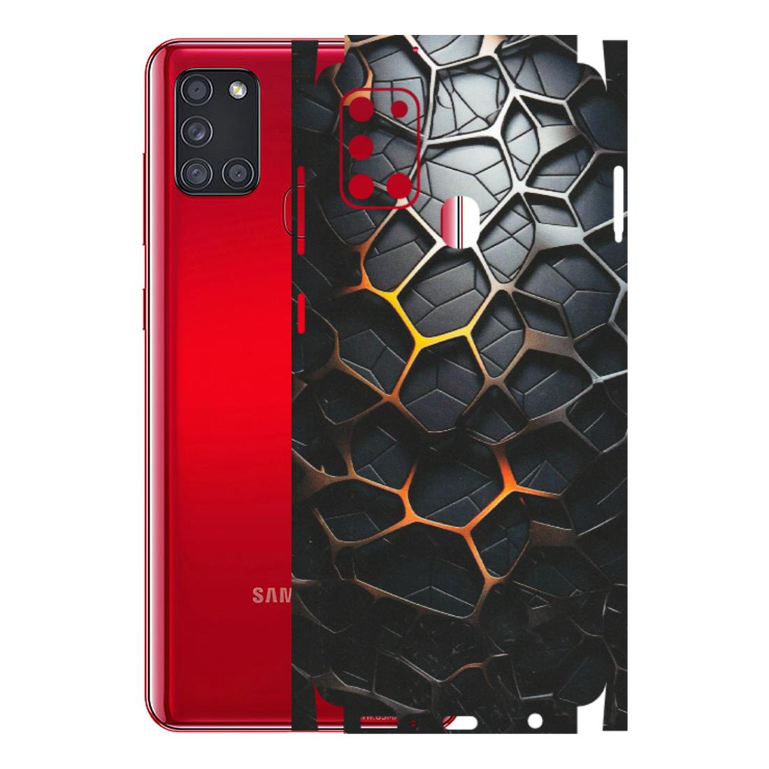 Samsung A/S Series Phone Skins (All Models) - New Abstract Graphite Tiles - Matte Finish (M-130) Samsung Galaxy A21S