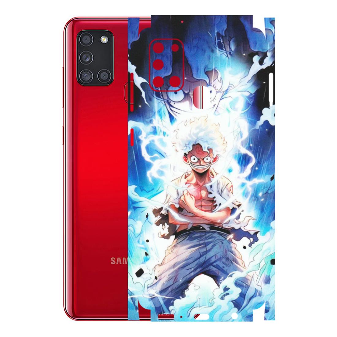 Samsung A/S Series Phone Skins (All Models) - Blue Thunder Luffy Anime - Matte Finish (M-132) Samsung Galaxy A21S