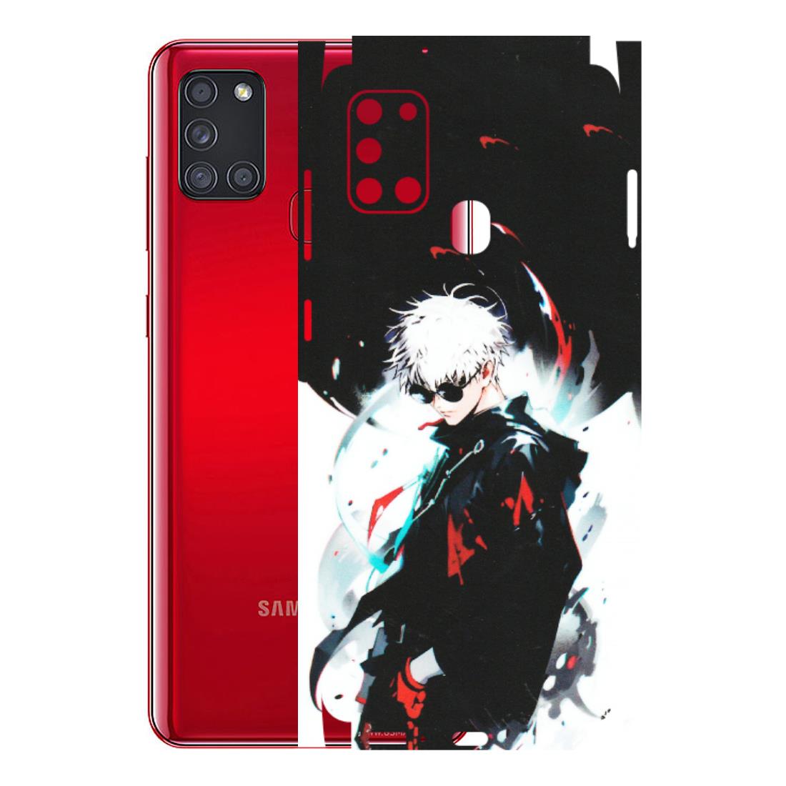 Samsung A/S Series Phone Skins (All Models) - Gojo Powerful Charater Kaisen Anime - Matte Finish (M-144) Samsung Galaxy A21S