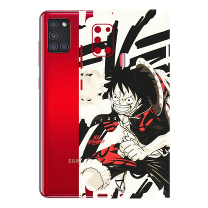 Samsung A/S Series Phone Skins (All Models) - Monkey D.Luffy Manga Anime - Matte Finish (M-145) Samsung Galaxy A21S