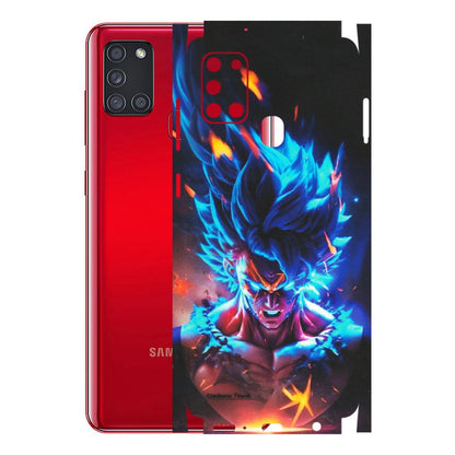 Samsung A/S Series Phone Skins (All Models) - Angry Goku Dragon Ball Anime - Matte Finish (M-150) Samsung Galaxy A21S