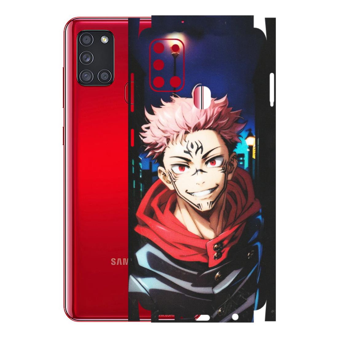 Samsung A/S Series Phone Skins (All Models) - Yuji Itadori Funny Face Anime - Matte Finish (M-152) Samsung Galaxy A21S