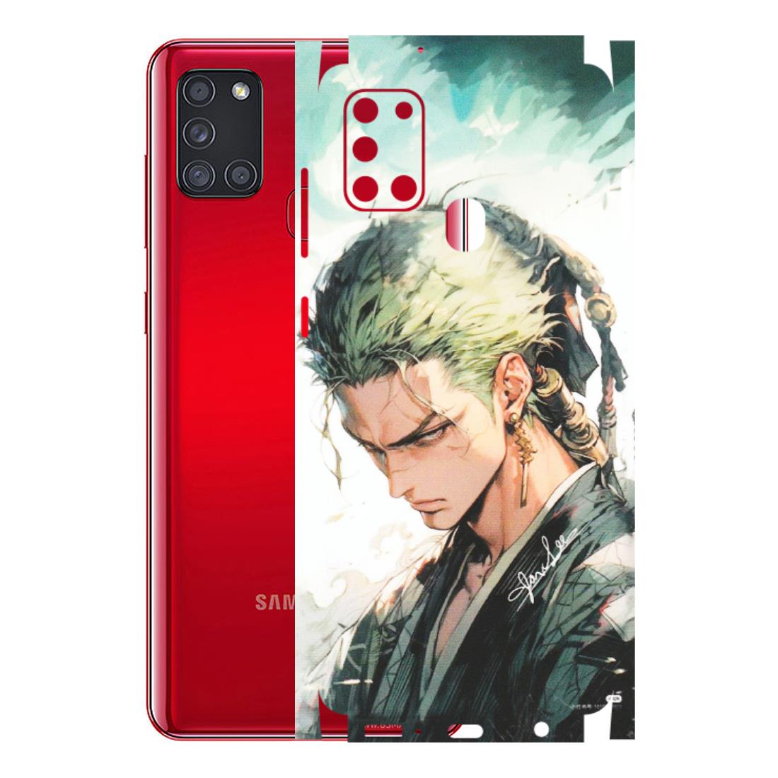 Samsung A/S Series Phone Skins (All Models) - Pirate Hunter One Piece Anime - Matte Finish (M-157) Samsung Galaxy A21S