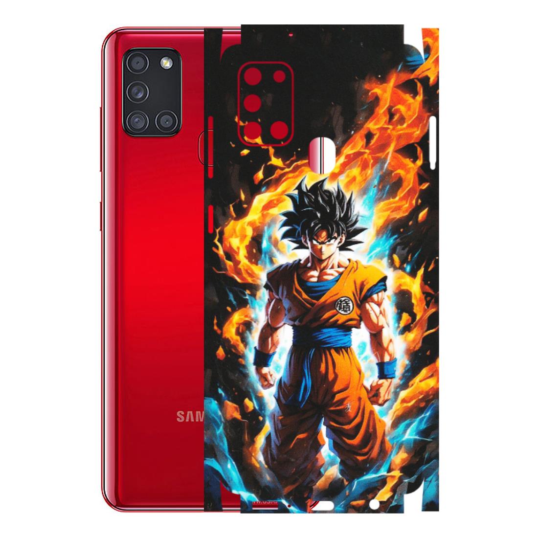 Samsung A/S Series Phone Skins (All Models) - Goku Transformation Anime - Matte Finish (M-159) Samsung Galaxy A21S