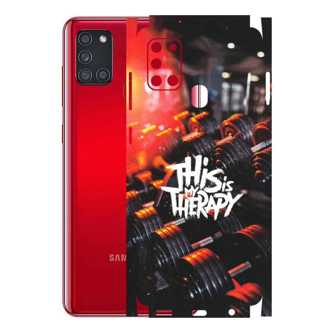 Samsung A/S Series Phone Skins (All Models) - GYM Lover Therapy - Matte Finish (M-160) Samsung Galaxy A21S