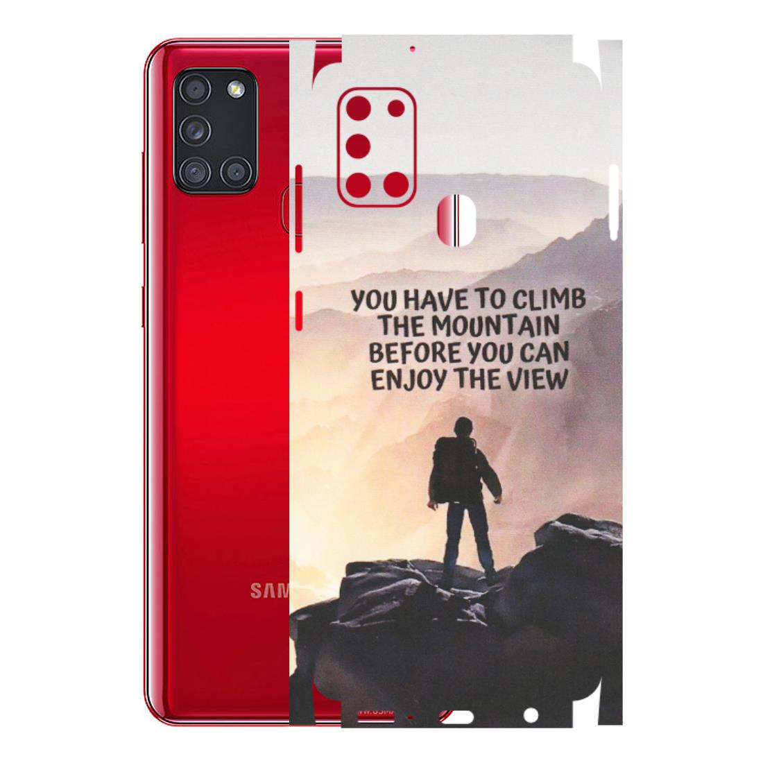 Samsung A/S Series Phone Skins (All Models) - Motivational Hiking Mountain - Matte Finish (M-28) Samsung Galaxy A21S