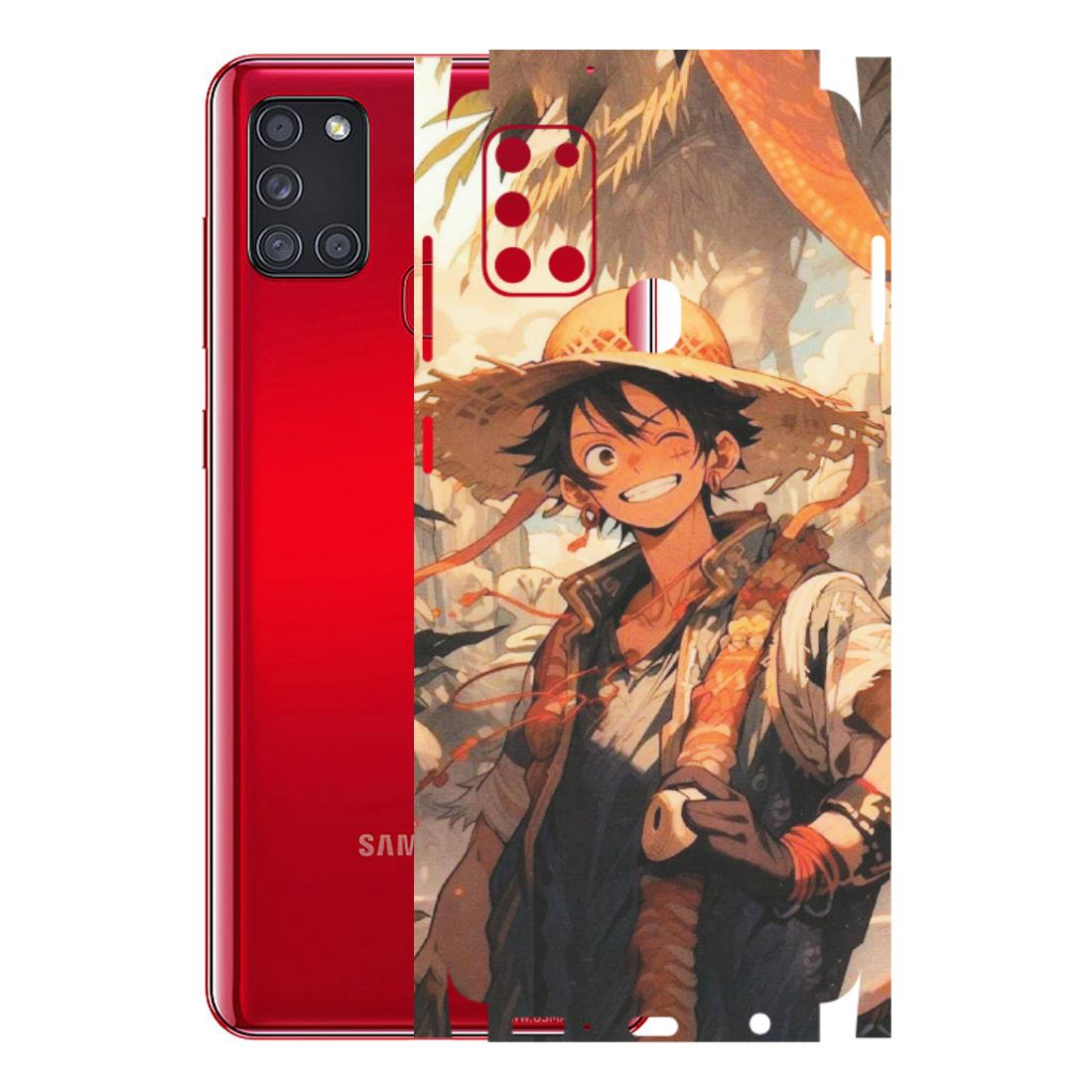 Samsung A/S Series Phone Skins (All Models) - Anime Character Smile - Matte Finish (M-33) Samsung Galaxy A21S