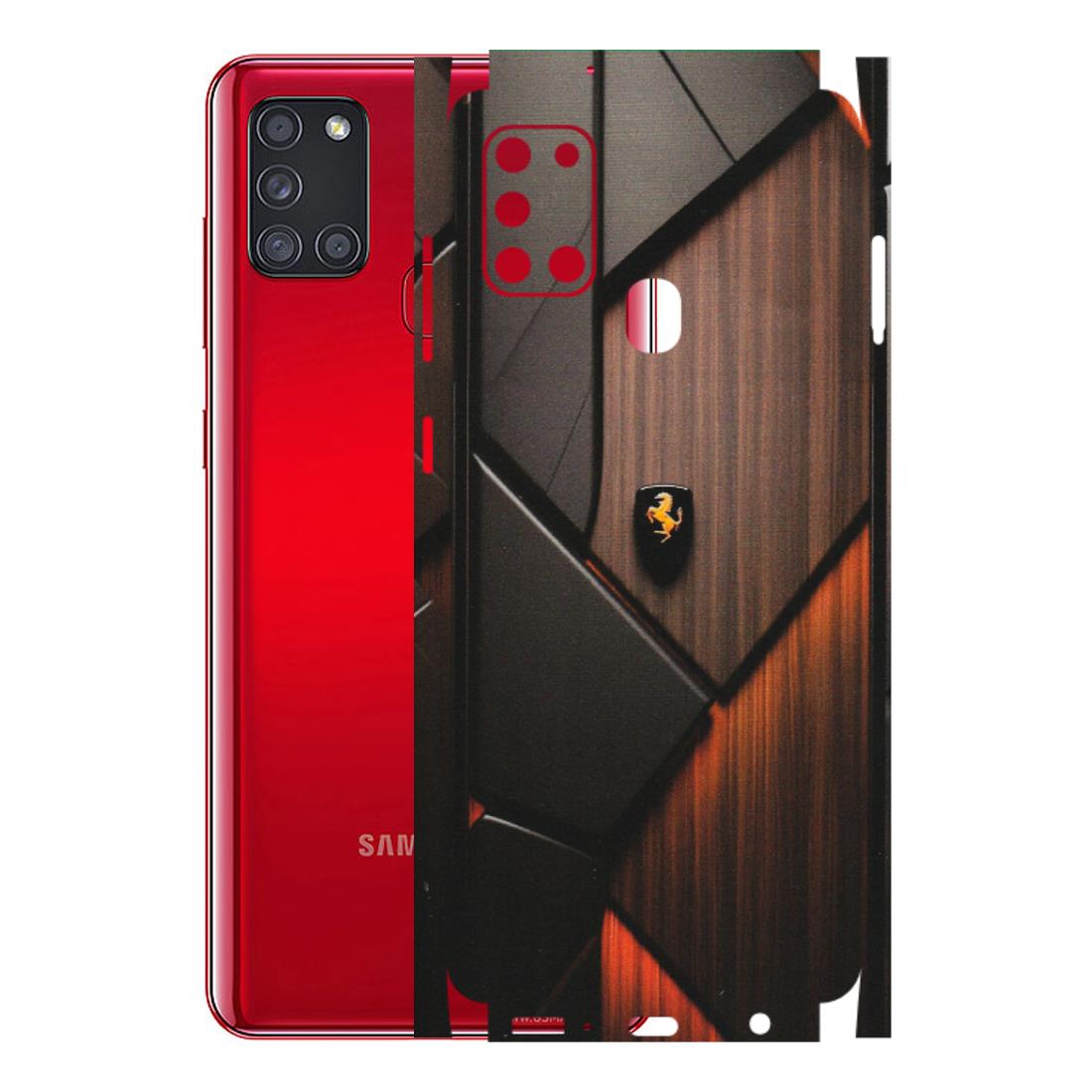 Samsung A/S Series Phone Skins (All Models) - Lambo Beauty Wood Pattern Sober - Matte Finish (M-51) Samsung Galaxy A21S