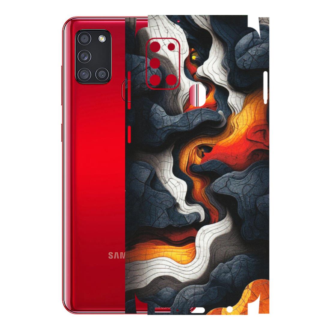 Samsung A/S Series Phone Skins (All Models) - Abstract Volcanic Layers - Matte Finish (M-52) Samsung Galaxy A21S