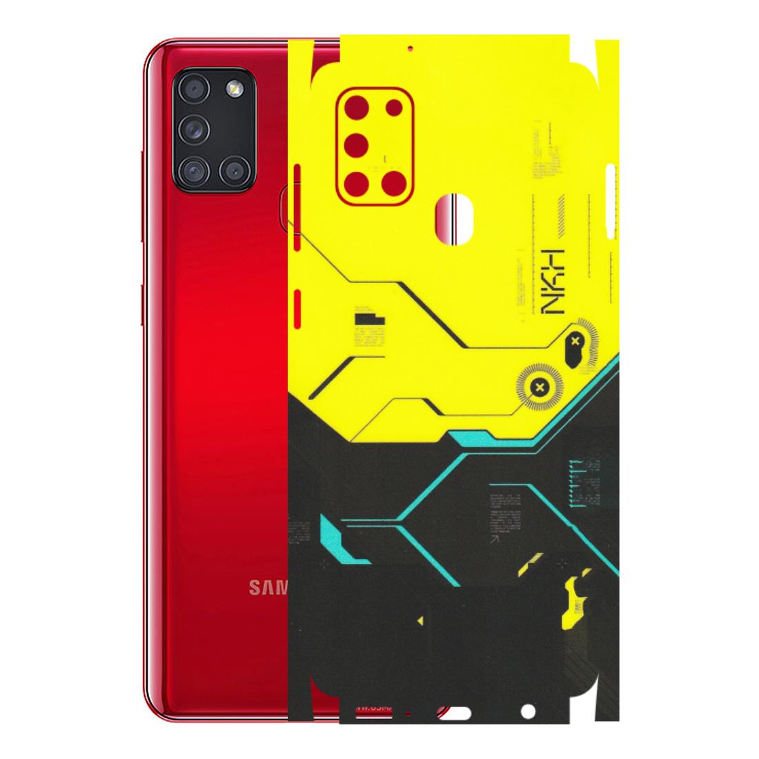 Samsung A/S Series Phone Skins (All Models) - Black Yellow Technica - Matte Finish (M-53) Samsung Galaxy A21S