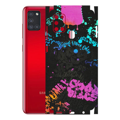 Samsung A/S Series Phone Skins (All Models) - Majestic Black Vibes - Matte Finish (M-62) Samsung Galaxy A21S