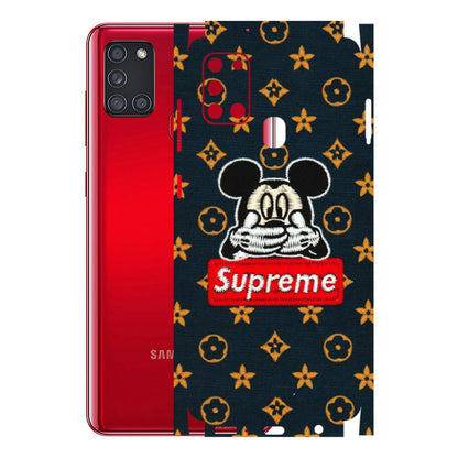 Samsung A/S Series Phone Skins (All Models) - Mickey Supreme - Matte Finish (M-83) Samsung Galaxy A21S