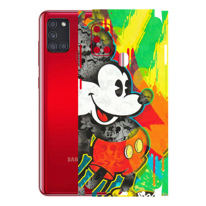 Samsung A/S Series Phone Skins (All Models) - Multiple Mickey With Colourful Texture - Matte Finish (M-84) Samsung Galaxy A21S