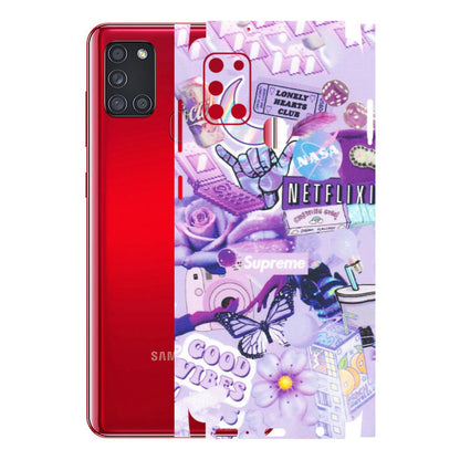 Samsung A/S Series Phone Skins (All Models) - Supreme Purple Magic - Matte Finish (M-88) Samsung Galaxy A21S