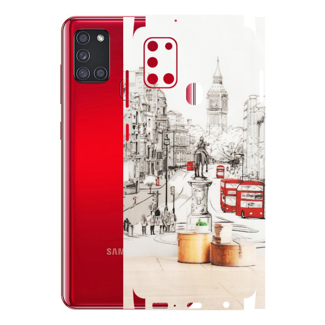 Samsung A/S Series Phone Skins (All Models) - London Street - Transparent Finish (T-02) Samsung Galaxy A21S
