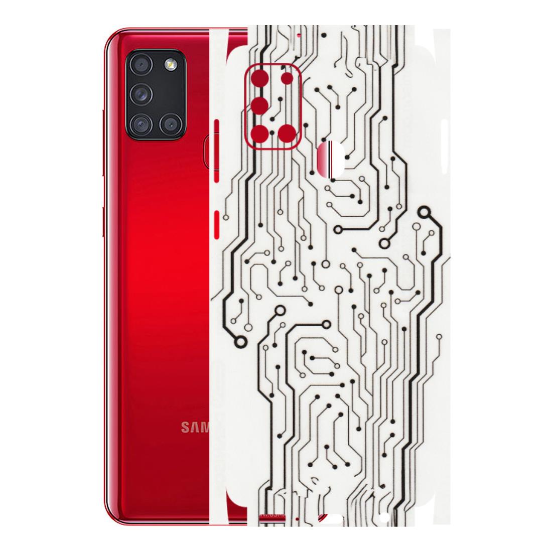 Samsung A/S Series Phone Skins (All Models) - Tech Circuits - Transparent Finish (T-03) Samsung Galaxy A21S