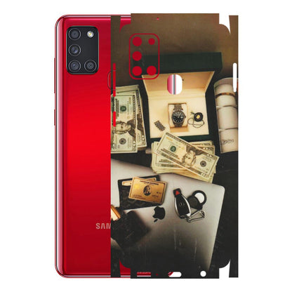 Samsung A/S Series Phone Skins (All Models) - Luxury Lifestyle - Transparent Finish (T-11) Samsung Galaxy A21S