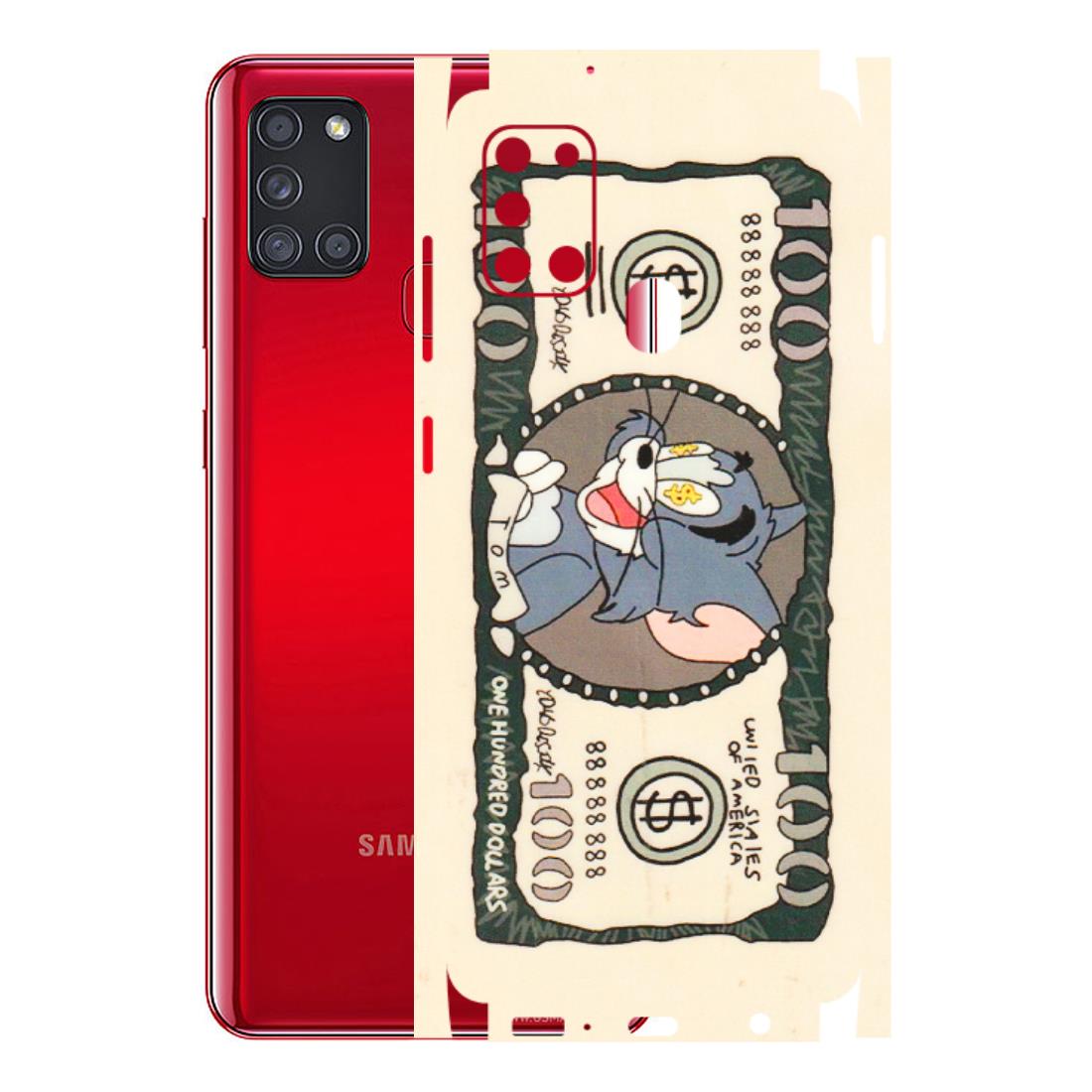 Samsung A/S Series Phone Skins (All Models) - One Hundred Dollar Tom - Transparent Finish (T-16) Samsung Galaxy A21S