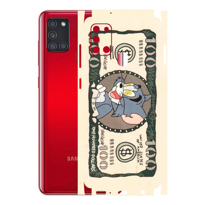Samsung A/S Series Phone Skins (All Models) - One Hundred Dollar Tom - Transparent Finish (T-16) Samsung Galaxy A21S
