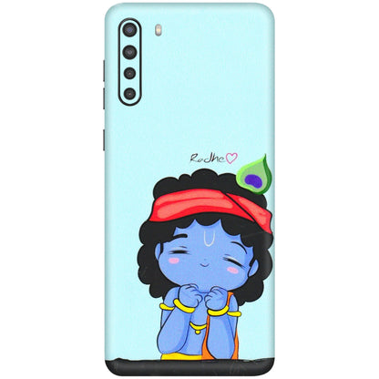 Samsung A/S Series Phone Skins (All Models) - Radhe Radhe Cute Toon - 3D Embossed Finish (L-05) Samsung Galaxy A21