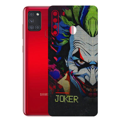 Samsung A/S Series Phone Skins (All Models) - Joker Dot Matrix - 3D Embossed Finish (L-08) Samsung Galaxy A21