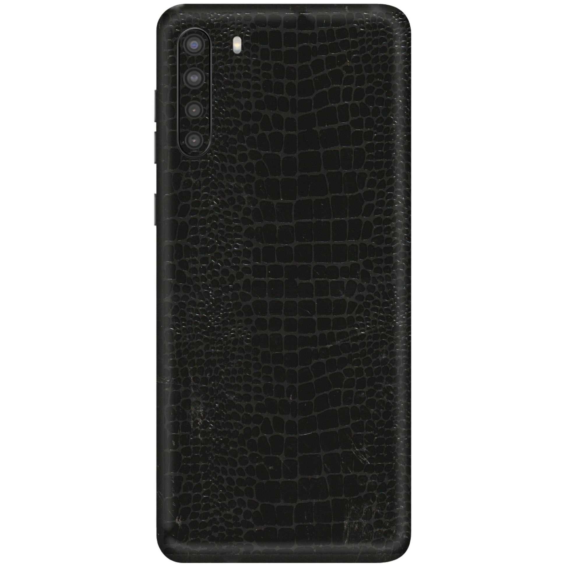 Samsung A/S Series Phone Skins (All Models) - Snake Leather Black - 3D Embossed Finish (L-107) Samsung Galaxy A21
