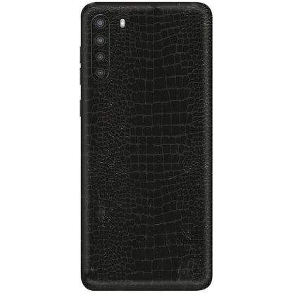 Samsung A/S Series Phone Skins (All Models) - Snake Leather Black - 3D Embossed Finish (L-107) Samsung Galaxy A21