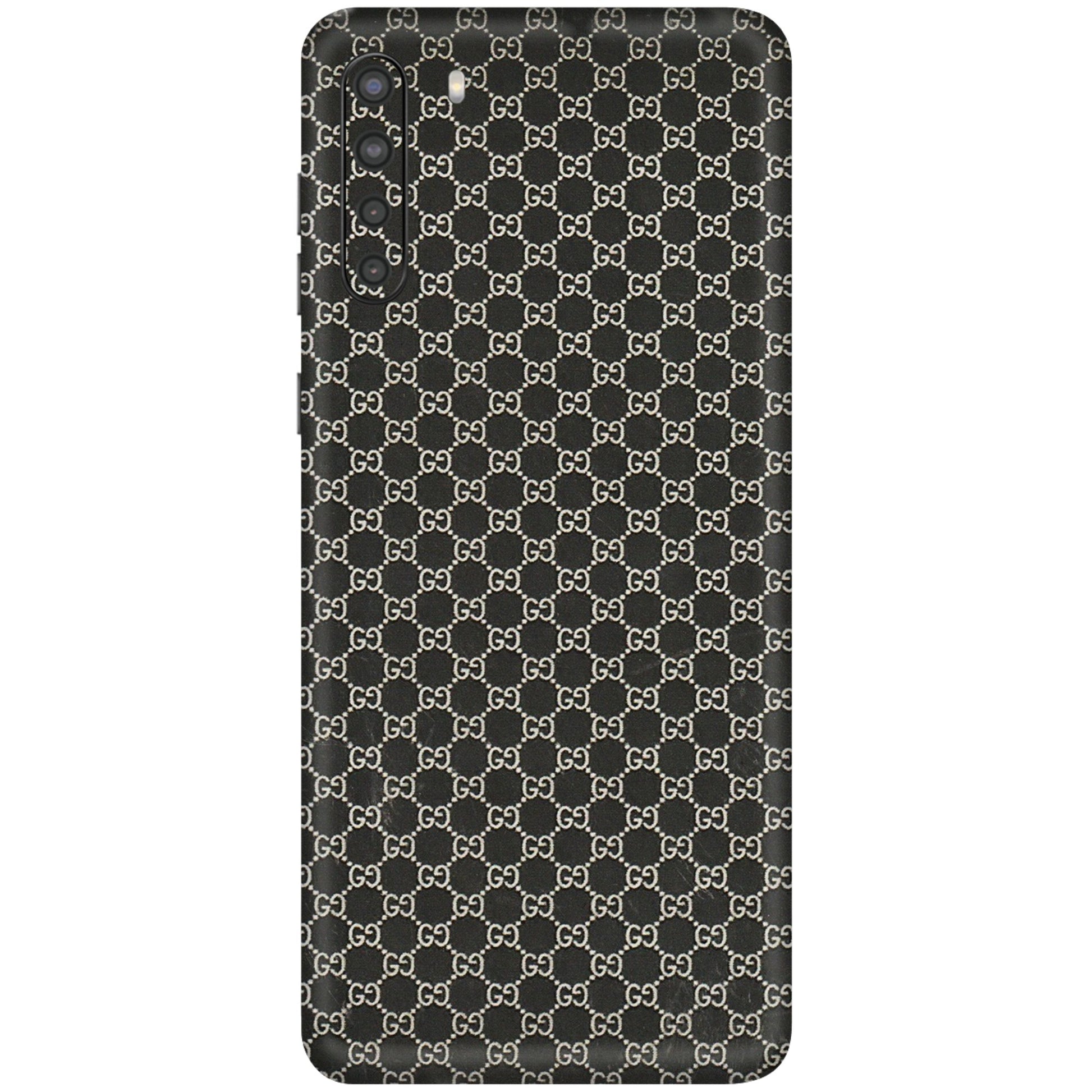 Samsung A/S Series Phone Skins (All Models) - Black G Print - 3D Embossed Finish (L-109) Samsung Galaxy A21
