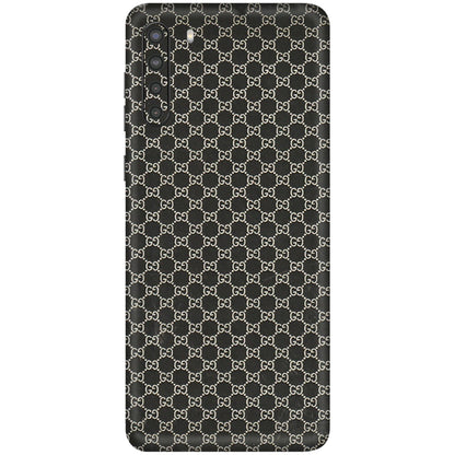 Samsung A/S Series Phone Skins (All Models) - Black G Print - 3D Embossed Finish (L-109) Samsung Galaxy A21