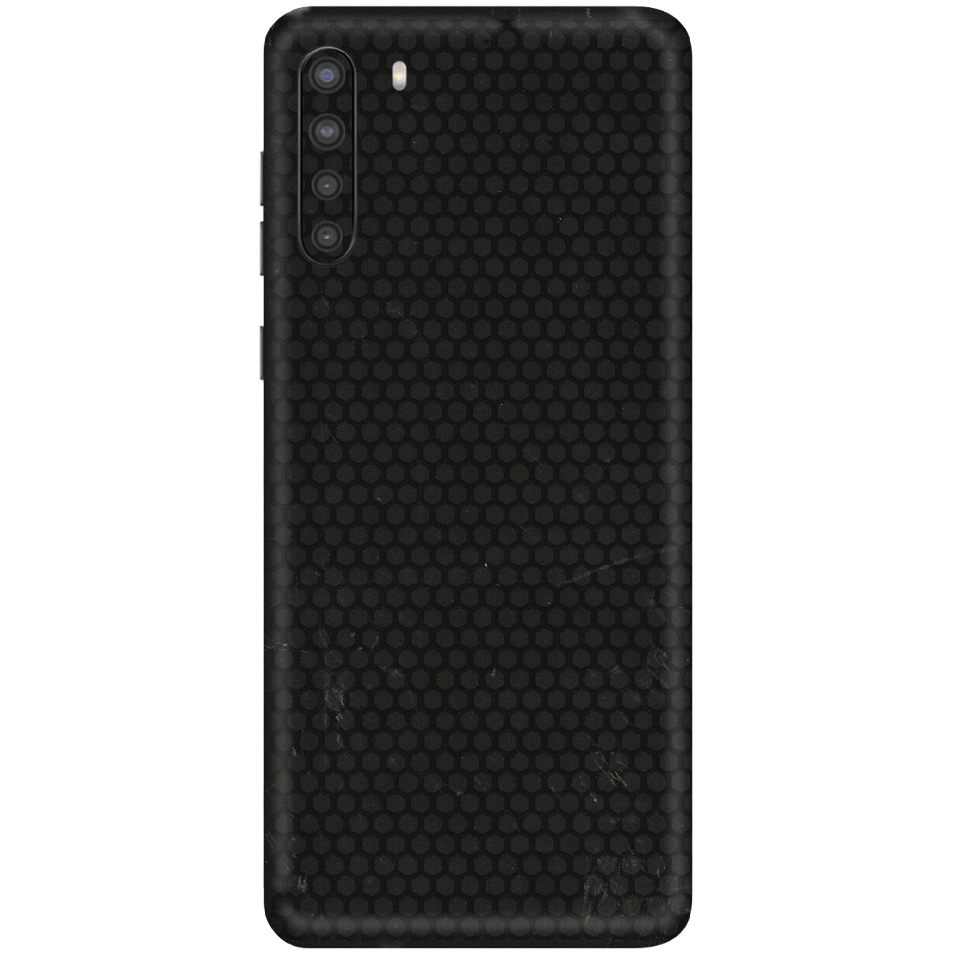 Samsung A/S Series Phone Skins (All Models) - Black honeycomb - 3D Embossed Finish (L-114) Samsung Galaxy A21
