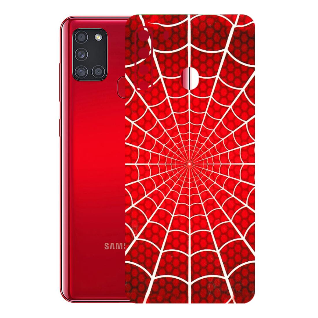 Samsung A/S Series Phone Skins (All Models) - Classic Spidey Web - 3D Embossed Finish (L-115) Samsung Galaxy A21
