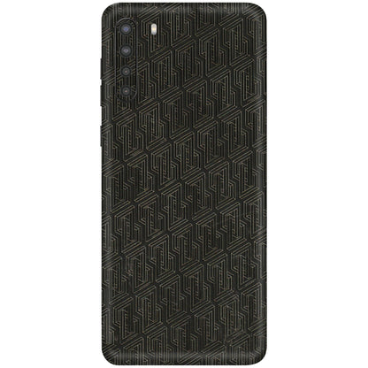 Samsung A/S Series Phone Skins (All Models) - Black Abstract Pattern - 3D Embossed Finish (L-117) Samsung Galaxy A21