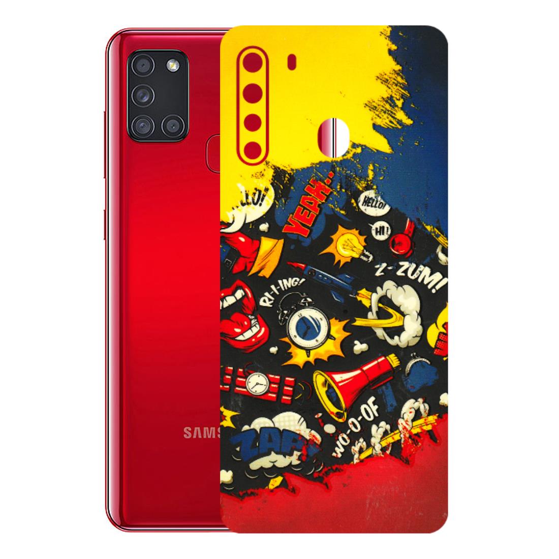 Samsung A/S Series Phone Skins (All Models) - Pacific Doodle Art - 3D Embossed Finish (L-120) Samsung Galaxy A21