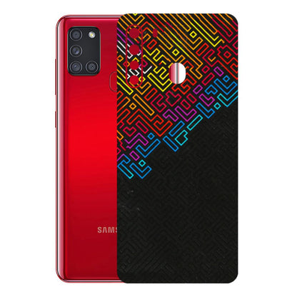Samsung A/S Series Phone Skins (All Models) - Dotme Pattern Art - 3D Embossed Finish (L-121) Samsung Galaxy A21