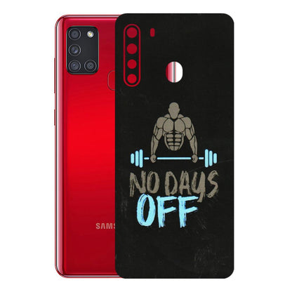 Samsung A/S Series Phone Skins (All Models) - Gym Lover - 3D Embossed Finish (L-127) Samsung Galaxy A21