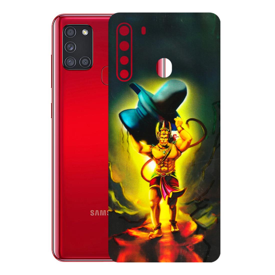 Samsung A/S Series Phone Skins (All Models) - Hanuman Ji - 3D Embossed Finish (L-128) Samsung Galaxy A21