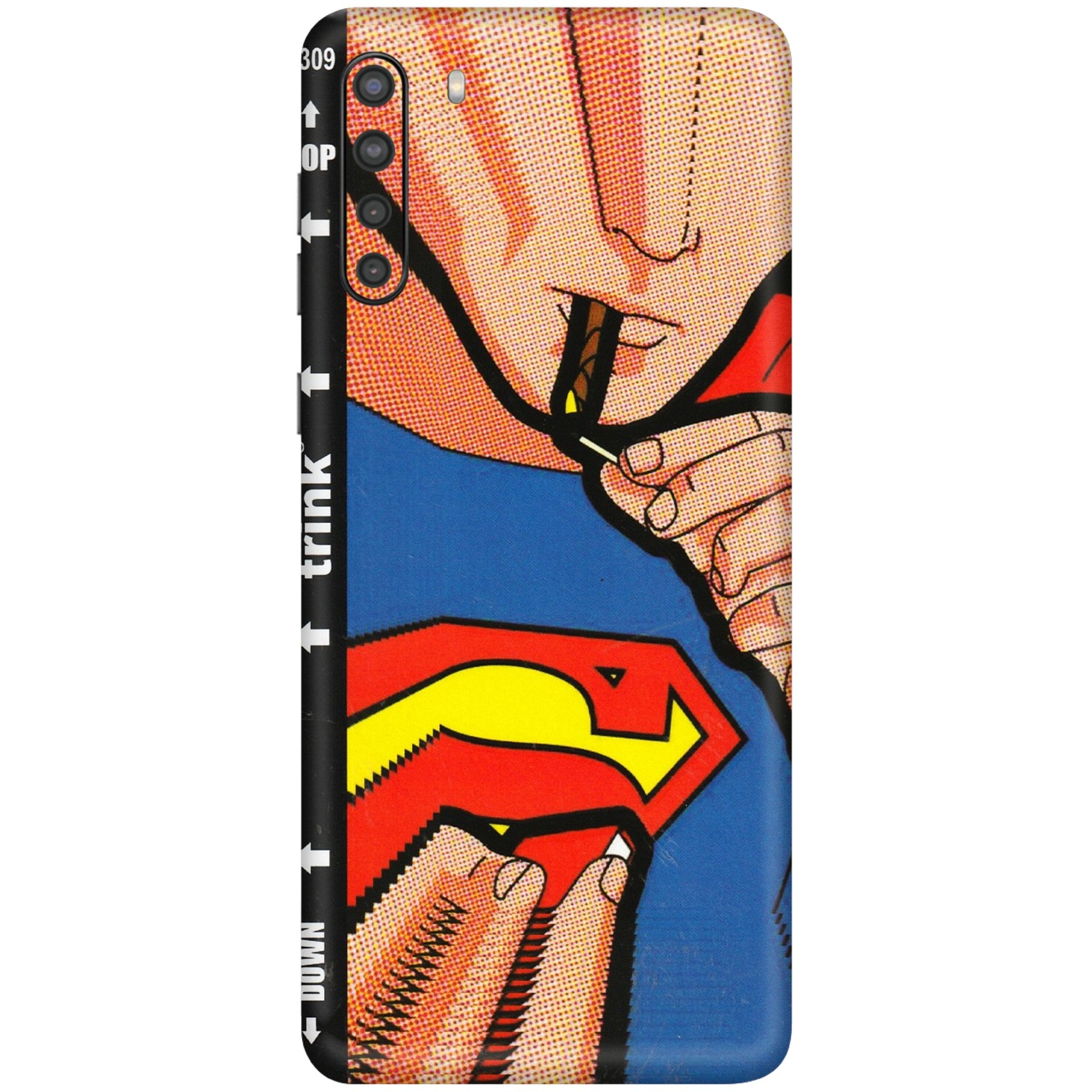 Samsung A/S Series Phone Skins (All Models) - Superman Sutta - 3D Embossed Finish (L-130) Samsung Galaxy A21