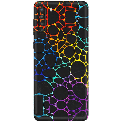 Samsung A/S Series Phone Skins (All Models) - Abstract Art MultiColour - 3D Embossed Finish (L-133) Samsung Galaxy A21
