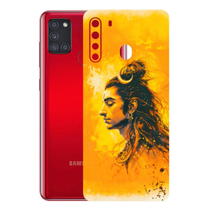 Samsung A/S Series Phone Skins (All Models) - Shiv Shakti - 3D Embossed Finish (L-14) Samsung Galaxy A21