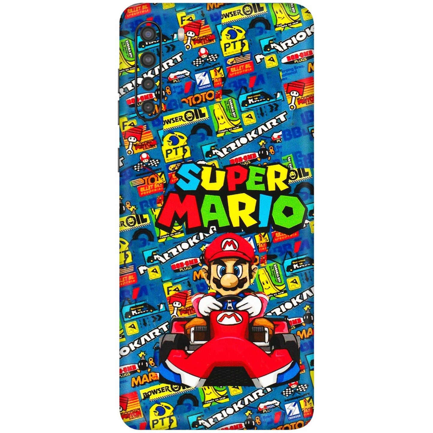 Samsung A/S Series Phone Skins (All Models) - Super Mario Kart - 3D Embossed Finish (L-140) Samsung Galaxy A21
