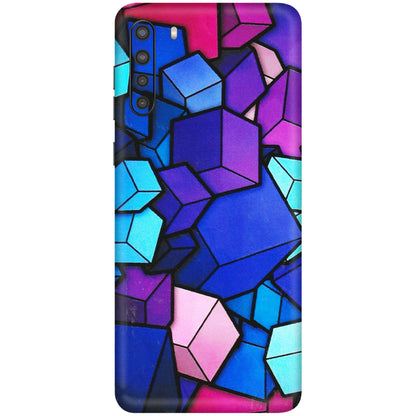 Samsung A/S Series Phone Skins (All Models) - Cube Doodle - 3D Embossed Finish (L-141) Samsung Galaxy A21