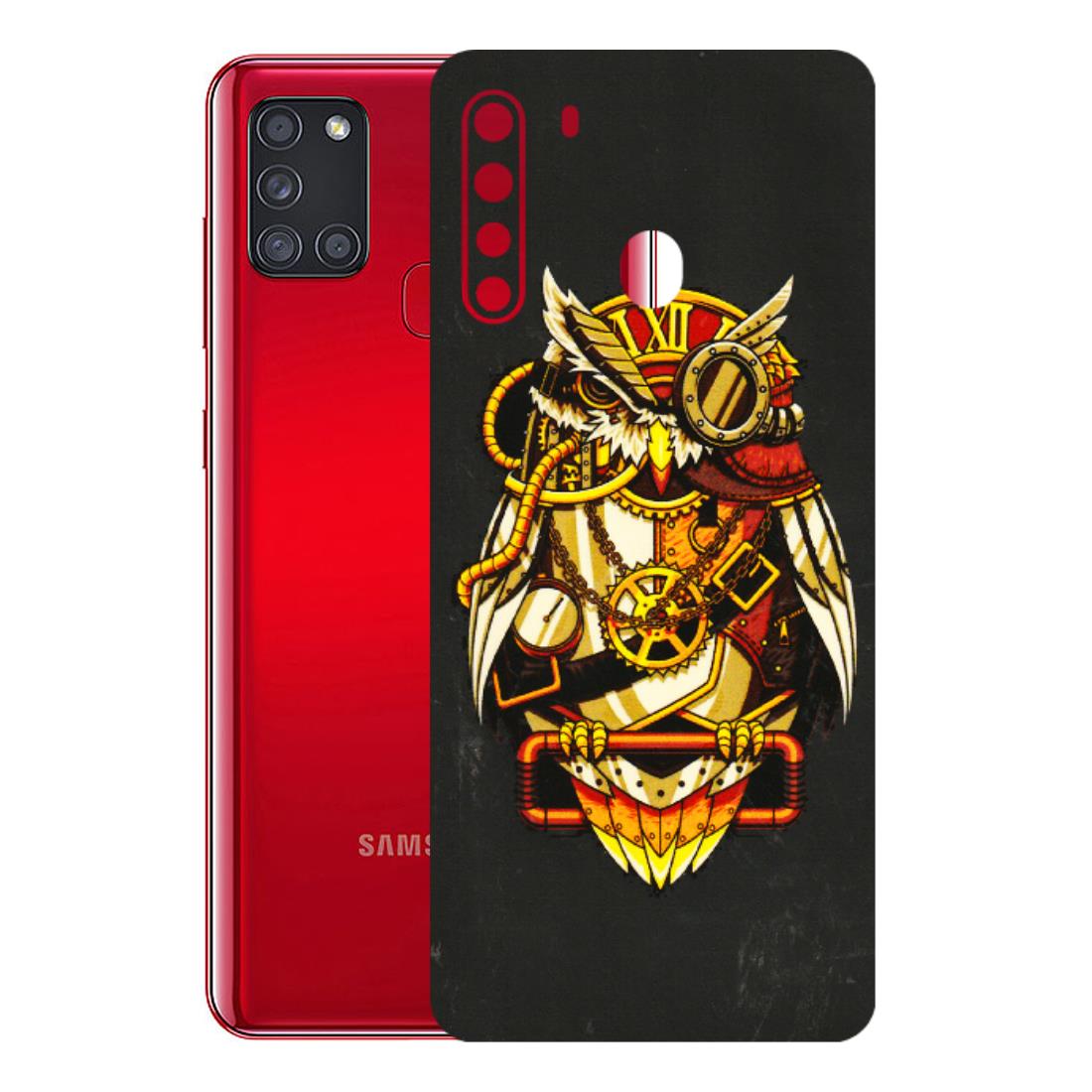 Samsung A/S Series Phone Skins (All Models) - Classy Smart Owl - 3D Embossed Finish (L-144) Samsung Galaxy A21