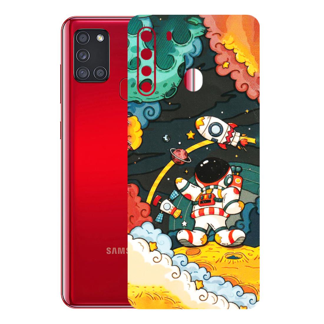 Samsung A/S Series Phone Skins (All Models) - Astronauts & Spaceship - 3D Embossed Finish (L-145) Samsung Galaxy A21
