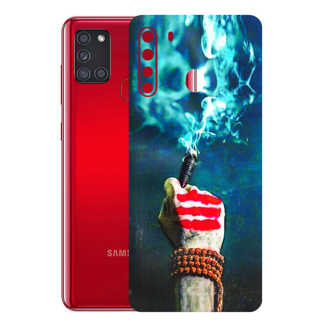 Samsung A/S Series Phone Skins (All Models) - Mahadev Bhakt - 3D Embossed Finish (L-146) Samsung Galaxy A21