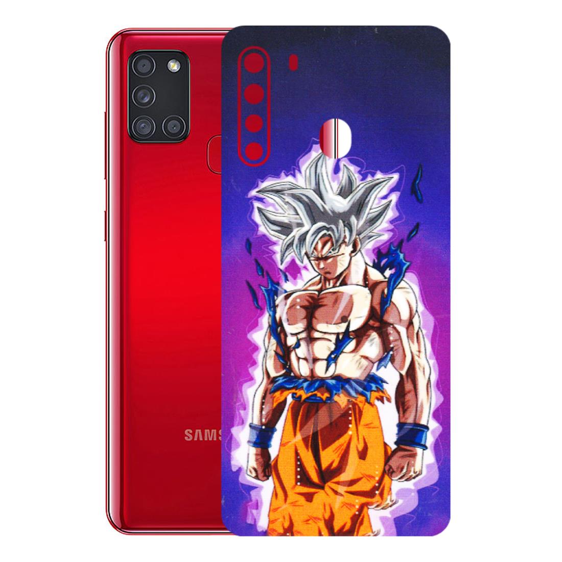 Samsung A/S Series Phone Skins (All Models) - Goku Purple Anime - 3D Embossed Finish (L-147) Samsung Galaxy A21