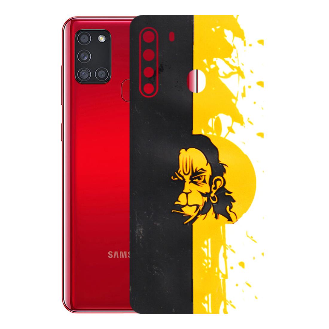 Samsung A/S Series Phone Skins (All Models) - Bajrangbali - 3D Embossed Finish (L-151) Samsung Galaxy A21